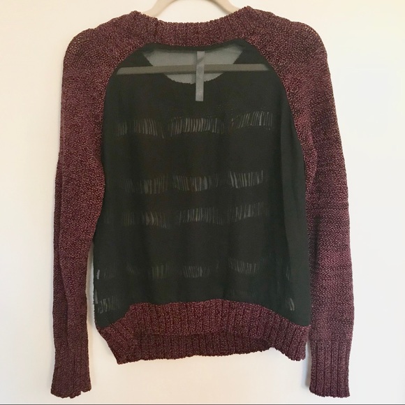 Kensie open weave sheer-back sweater - Picture 4 of 6